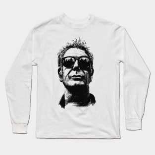 Anthony Bourdain face Long Sleeve T-Shirt